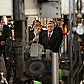 Визит Президента Сержа Саргсяна в Котайкскую область на фабрику по производству стеклянной тары компании «Саранист» -27.11.2010
