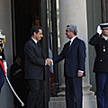 President Serzh Sargsyan and President Nicolas Sarkozy during the RA President’s official visit to France-28.09.2011