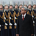 Официальная церемония встречи Президента Сержа Саргсяна  в рамках государственного визита Президент РА в РФ-23.10.2011