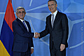 Встреча Президента РА с Генеральным секретарём НАТО Йенсом Столтенбергом в штаб-квартире НАТО
