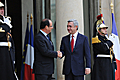 Президент Серж Саргсян и Президент Французской Республики Франсуа Олланд во время официального визита Президента РА во Францию