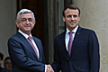 Встреча Президента Серж Саргсяна с Президентом Франции Эммануэлем Макроном в Париже