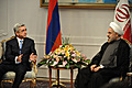 Встреча Президента Сержа Саргсяна с новоизбранным Президентом Ирана Хасаном Рухани в Тегеране