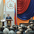 Президент Серж Саргсян на церемонии инаугурации мэра Еревана-18.11.2011