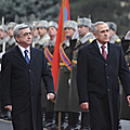 Президент Серж Саргсян и прибывший в Армению с официальным визитом Президент Республики Ливан Мишей Сулейман-09.12.2011