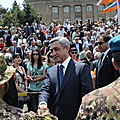 Президент Серж Саргсян в Арцахе принимает участие в мероприятиях по случаю майских праздников