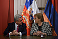 Встреча Президента Сержа Саргсяна с Президентом Чили Мишель Бачелет во время официального визита Президента РА в Чили