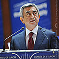 President Serzh Sargsyan speaks at the Plenary meeting of PACE in Strasburg-22.06.2011