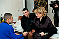 First Lady of Armenia visited individuals wounded as a result of the enemy shelling in Artsakh