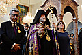 President Serzh Sargsyan and Mrs. Rita Sargsyan accompanied by His Holiness Catholicos of the Great House of Cilicia Aram I visited the Saint Gregory Enlightener Cathedral