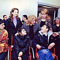 Первая леди Рита Саргсян 5 декабря, в канун 20-й годовщины землетрясения 1988г., посетила специальную школу №1 Спитака