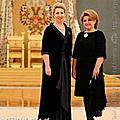 Spouse of the President of the Republic of Armenia Mrs. Rita Sargsyan and Spouse of the President of the Russian Federation Svetlana Medvedeva before the International Festival of the CIS Young Performers of the Classical Music “Rising Starts in Kre