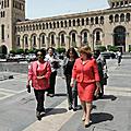 Первая леди РА Рита Саргсян и шейхиня Государства Кувейт Фариха аль-Ахмад аль Джабер аль-Сабах 12 мая посетили Музей истории Армении