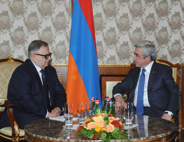 Президент Армении принял нового главу ереванского офиса ОБСЕ