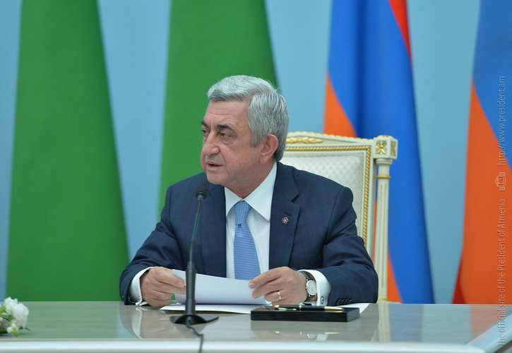 Серж Саргсян: На переговорах с Г. Бердымухамедовым обсуждался вопрос запуска прямого авиарейса между Арменией и Туркменистаном