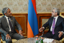 President Serzh Sargsyan received Dr. Harib Al Amimi, President of the State Audit Institution of the United Arab Emirates