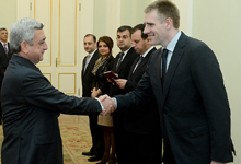 Президент Серж Саргсян принял Вице-премьер-министра Черногории Игоря Лукшича