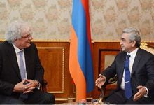 President Serzh Sargsyan received the President of the International Union of Judicial Officers (IUJO) Leo Netten 