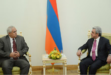 The newly appointed Ambassador of Cuba to Armenia presented his credentials to President Serzh Sargsyan