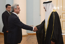 Президенту вручил верительные грамоты новоназначенный посол Объединенных Арабских Эмиратов в Армении