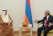 President Serzh Sargsyan received delegation of the Speaker of the National Assembly of Kuwait