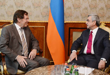 President Serzh Sargsyan received the President of PACE Jean-Claude Mignon
