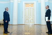 The newly appointed Ambassador of Croatia presented his credentials to President Serzh Sargsyan