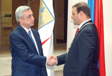 Serzh Sargsyan attended the oath taking ceremony of the newly elected Mayor of Yerevan