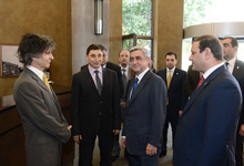 President Sargsyan attended the ceremony of opening the Tufenkian Traditional Yerevan hotel compound
