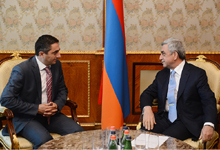 President received the Head of the Customs Department of the Revenue Service of the Georgian Ministry of Finance Vladimir Khoundadze