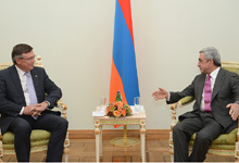 President Serzh Sargsyan received the OSCE Chairman-in-Office, the Minister of Foreign Affairs of Ukraine Leonid Kozhara
