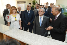 President Serzh Sargsyan held a meeting with the leadership of the RA State Revenue Committee at the newly constructed administrative office of the Mashtots branch of the SRC