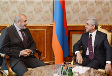 President Serzh Sargsyan received the EU Special Representative Philippe Lefort