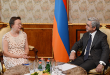 Президент Серж Саргсян принял посла Румынии в Армении Крину Родику Прунариу