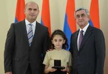 President received the schoolchildren-winners of the international competitions, students as well as the medal winner graduates of the high schools