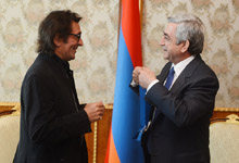 President Serzh Sargsyan awarded Yuri Bashmet with the Order of Honor