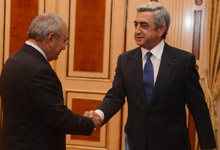 President Serzh Sargsyan received the Prosecutor General of Armenia Aghvan Hovsepian