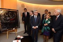 President attended the official gift presentation ceremony conducted in the framework of Armenia&rsquo;s Chairmanship in CE