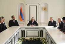 President Serzh Sargsyan introduced to the Board members of the RA Prosecutor Office the newly appointed Prosecutor General Gevork Kostanian