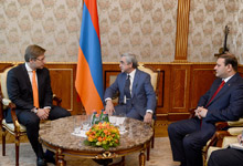 President received the Mayor of Riga, Chairman of the Riga City Council Nil Ushakov