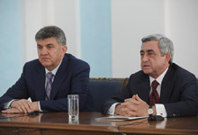 President received the Chairman of the World Armenian Congress and the Union of Armenians of Russia Ara Abrahamian