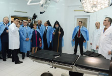 Президент присутствовал на церемонии открытия медицинского учреждения «Измирлян»