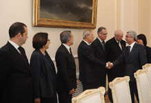 
President received delegation headed by the Senator-Mayor of Marseille Jean-Claude Gaudin