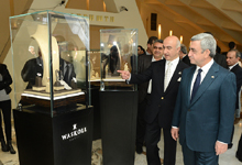 President attended the opening of the Yerevan Show-2013 International Jewelry Exhibition