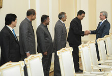 Президент Серж Саргсян принял парламентскую делегацию Индии