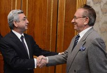 President Serzh Sargsyan received Ambassador of Italy to Armenia Bruno Scapini