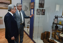 President Serzh Sargsyan visited the E. Charents Museum of Literature and Arts