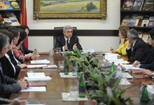 President Serzh Sargsyan held a meeting with the leadership of the Ministry of Culture