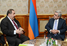 President received the Minister of Foreign Affairs of Iraq Hoshyar Zebari