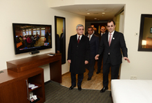 President Serzh Sargsyan attended the ceremony of opening of the Hayat Place Yerevan Hotel